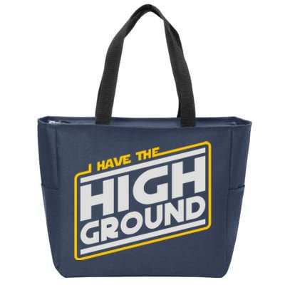 I Have The High Ground Zip Tote Bag