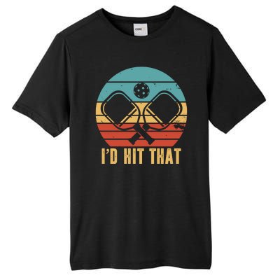 I'd Hit That Funny Pickleball Retro Tall Fusion ChromaSoft Performance T-Shirt