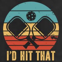 I'd Hit That Funny Pickleball Retro 15oz Campfire Ceramic Mug