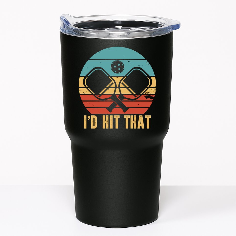 I'd Hit That Funny Pickleball Retro Tumbler