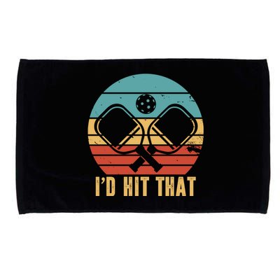 I'd Hit That Funny Pickleball Retro Microfiber Hand Towel