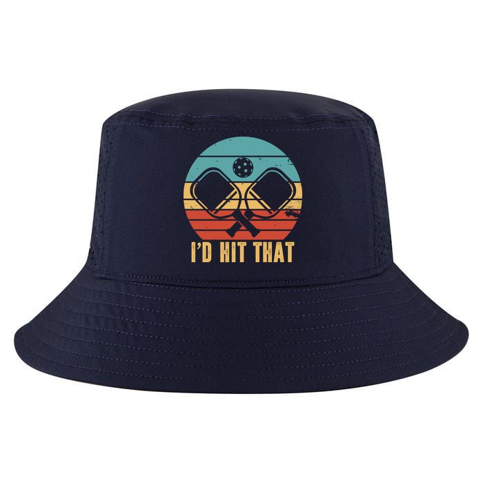 I'd Hit That Funny Pickleball Retro Cool Comfort Performance Bucket Hat