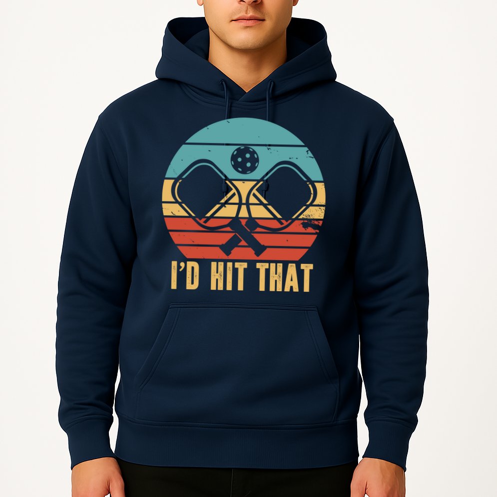 I'd Hit That Funny Pickleball Retro Hoodie