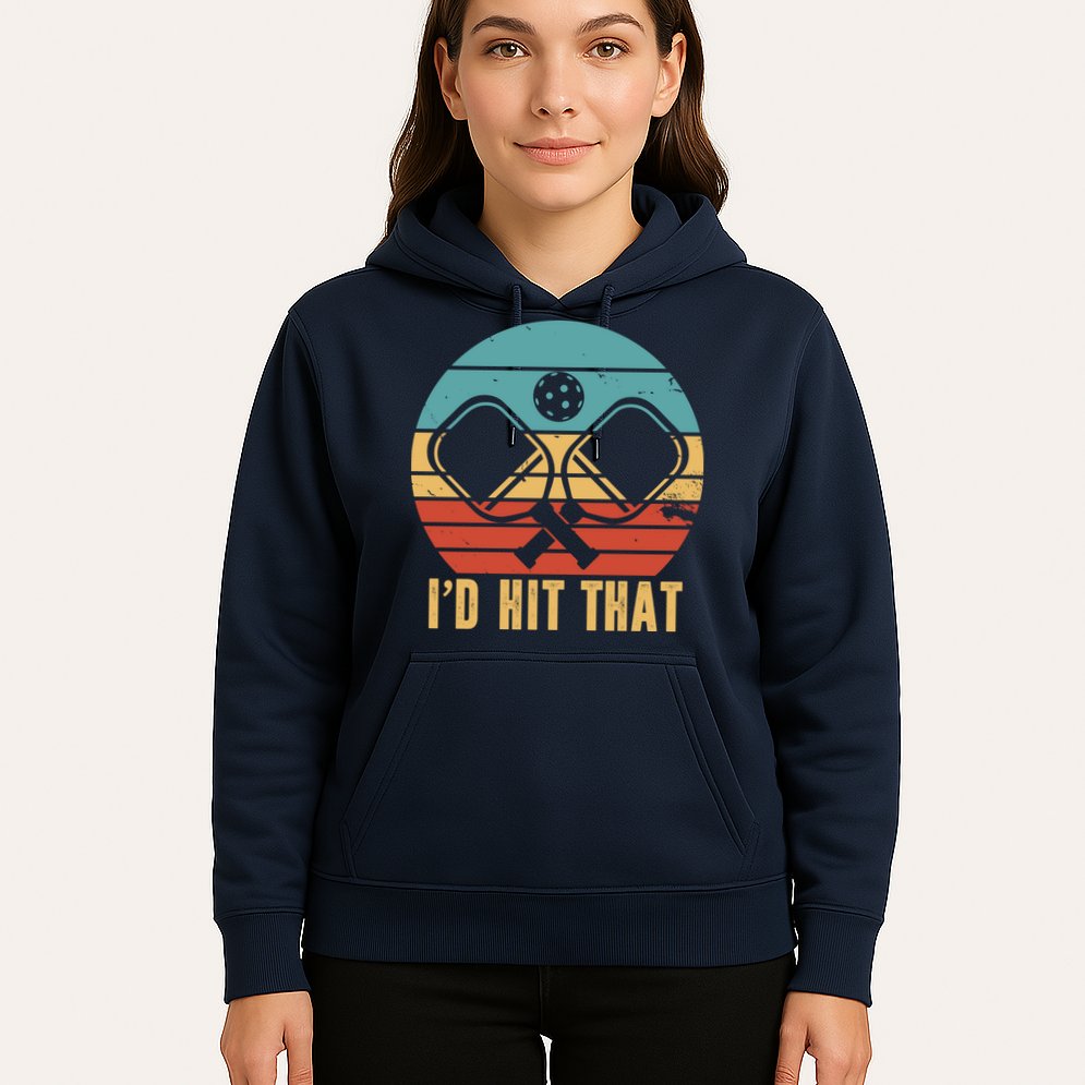 I'd Hit That Funny Pickleball Retro Hoodie