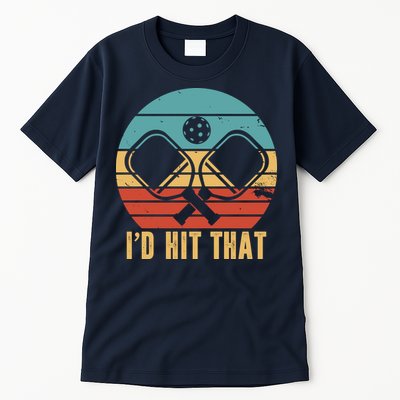 I'd Hit That Funny Pickleball Retro Tall T-Shirt