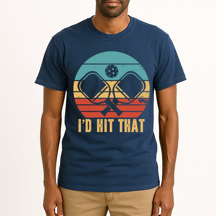 I'd Hit That Funny Pickleball Retro Tall T-Shirt
