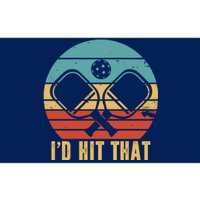 I'd Hit That Funny Pickleball Retro Bumper Sticker