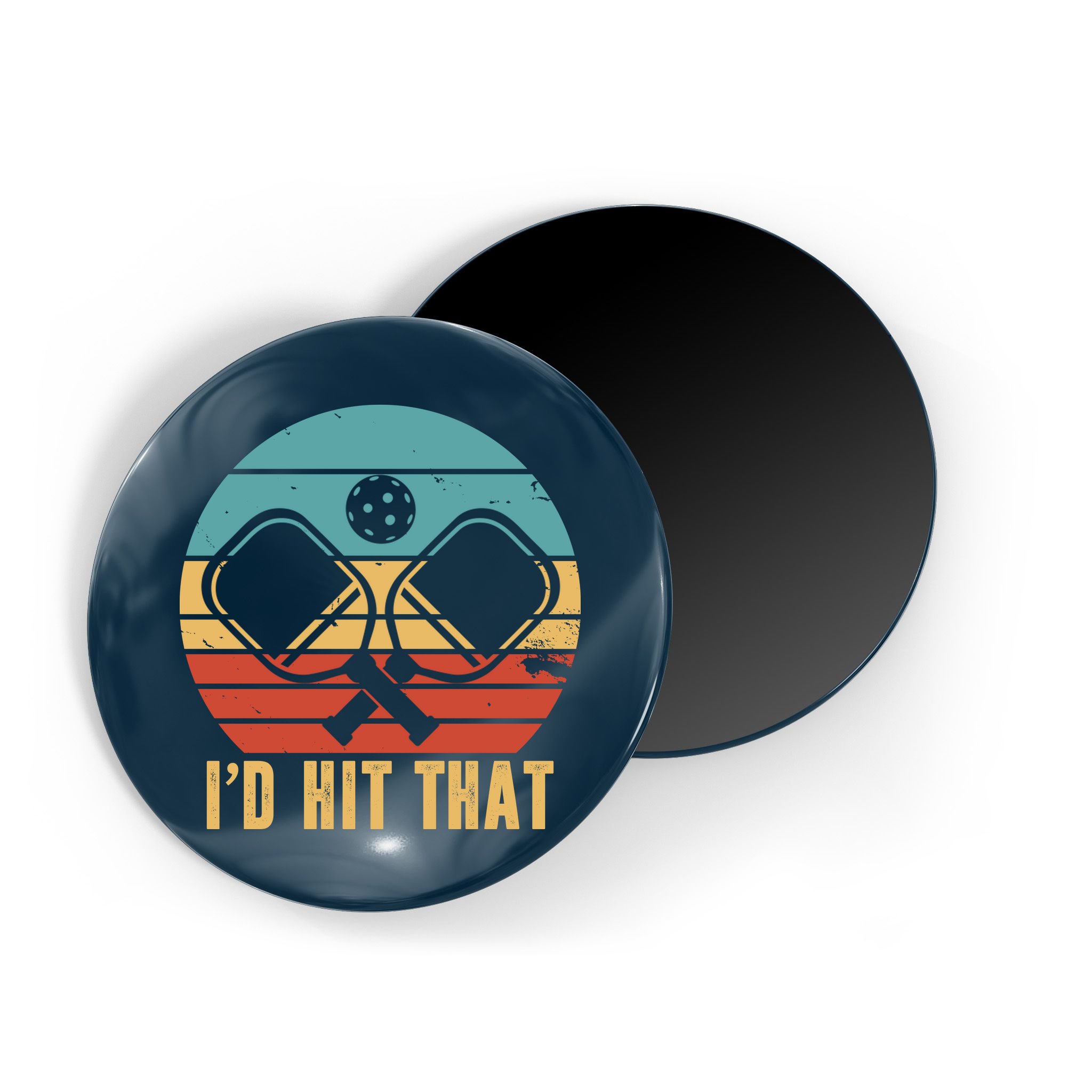 I'd Hit That Funny Pickleball Retro Magnet