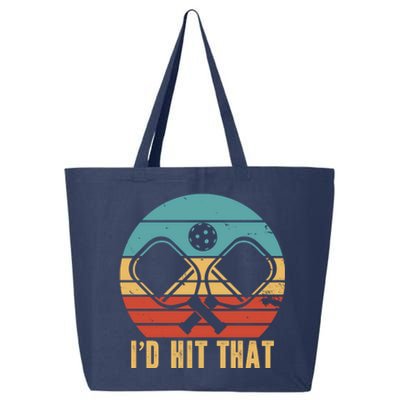 I'd Hit That Funny Pickleball Retro 25L Jumbo Tote