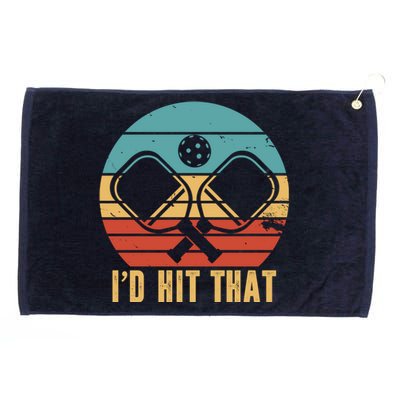 I'd Hit That Funny Pickleball Retro Grommeted Golf Towel