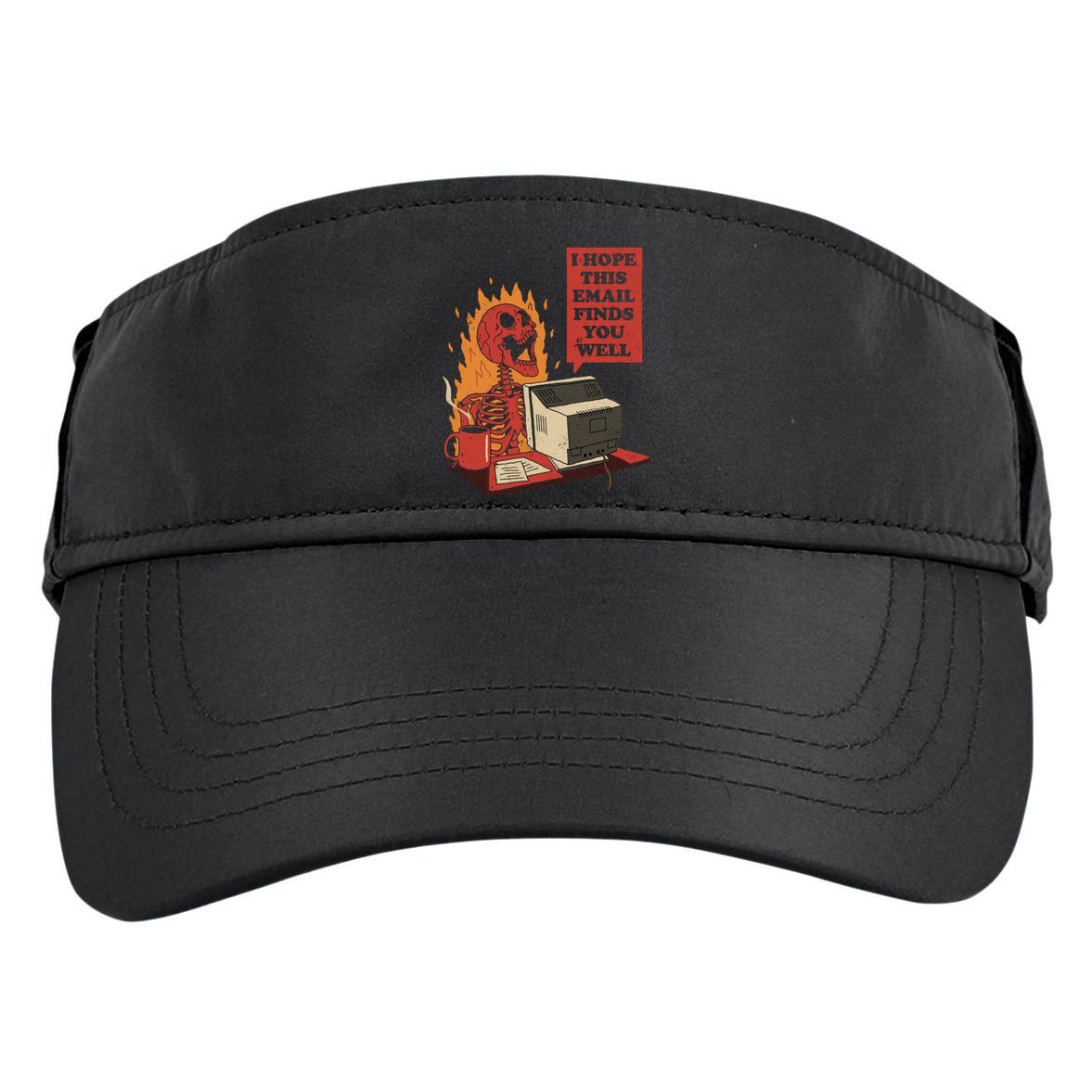 I Hope This Email Finds You Well Funny Adult Drive Performance Visor