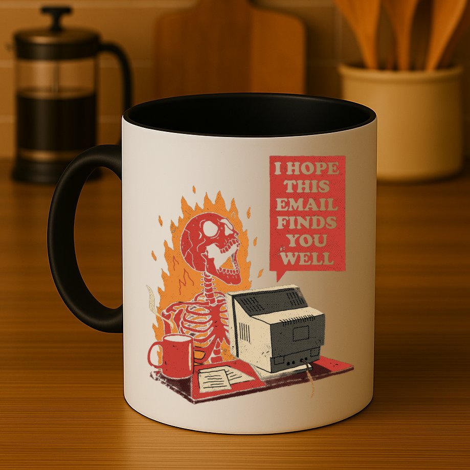 I Hope This Email Finds You Well Funny Mug