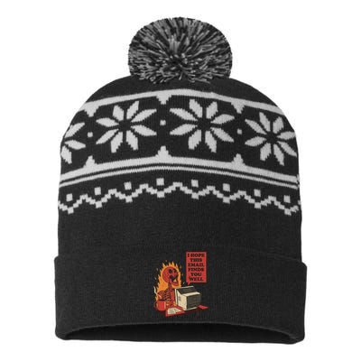 I Hope This Email Finds You Well Funny USA-Made Snowflake Beanie