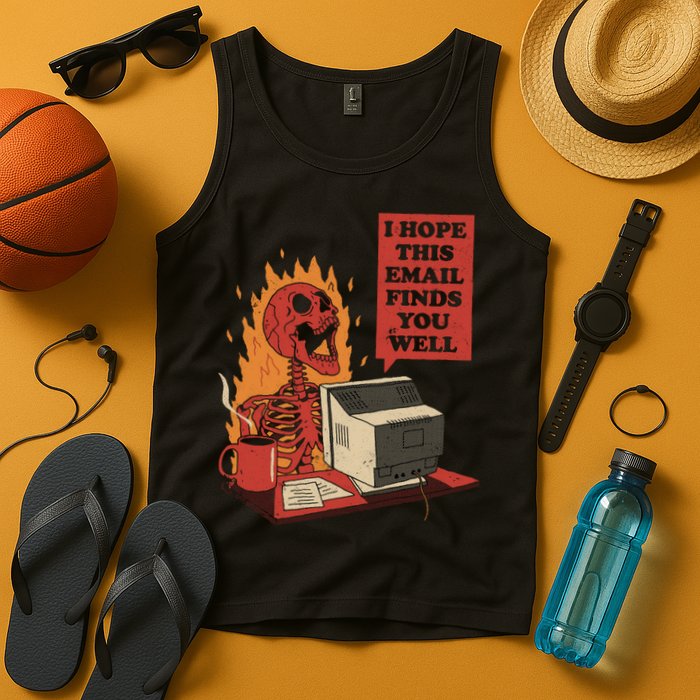I Hope This Email Finds You Well Funny Tank Top