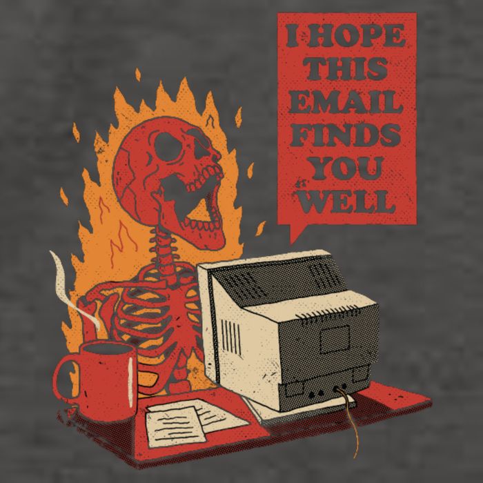 I Hope This Email Finds You Well Funny Vector Backpack
