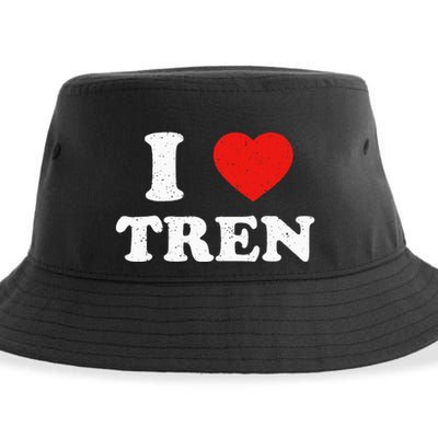 I Heart Tren Bodybuilder Gym Tren Lovers Steroid Sustainable Bucket Hat