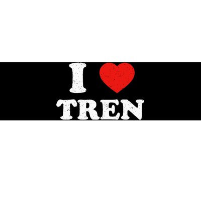 I Heart Tren Bodybuilder Gym Tren Lovers Steroid Bumper Sticker