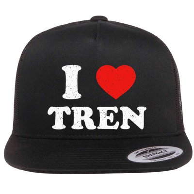 I Heart Tren Bodybuilder Gym Tren Lovers Steroid Flatbill Hat