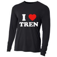 I Heart Tren Bodybuilder Gym Tren Lovers Steroid Cooling Performance Long Sleeve Crew