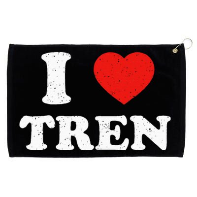 I Heart Tren Bodybuilder Gym Tren Lovers Steroid Grommeted Golf Towel