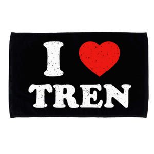 I Heart Tren Bodybuilder Gym Tren Lovers Steroid Microfiber Hand Towel