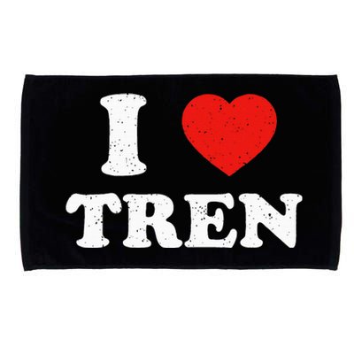 I Heart Tren Bodybuilder Gym Tren Lovers Steroid Microfiber Hand Towel