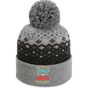 I Have Two Titles Dad And Papa Funny Fathers Day Gift The Baniff Cuffed Pom Beanie