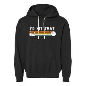 Id Hit That Funny Joke Bowling Garment-Dyed Fleece Hoodie