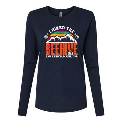 I Hiked The Beehive Trail Acadia National Park Womens Cotton Relaxed Long Sleeve T-Shirt