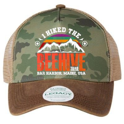 I Hiked The Beehive Trail Acadia National Park Legacy Tie Dye Trucker Hat