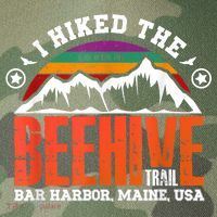 I Hiked The Beehive Trail Acadia National Park Legacy Tie Dye Trucker Hat