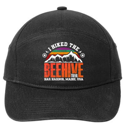 I Hiked The Beehive Trail Acadia National Park 7-Panel Snapback Hat