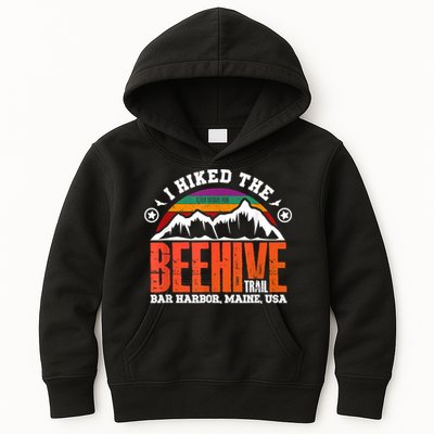 I Hiked The Beehive Trail Acadia National Park Kids Hoodie