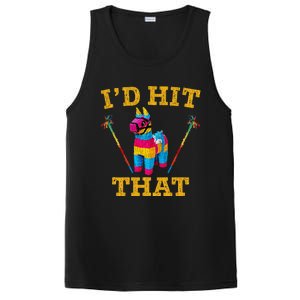 I'd Hit That Pinata Funny Cinco De Mayo PosiCharge Competitor Tank