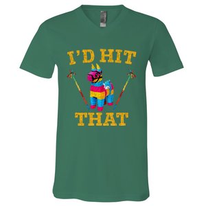 I'd Hit That Pinata Funny Cinco De Mayo V-Neck T-Shirt