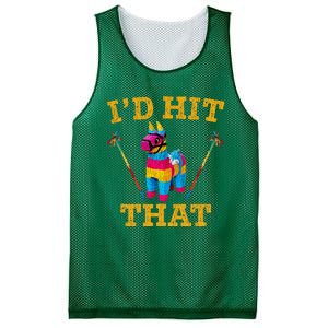 I'd Hit That Pinata Funny Cinco De Mayo Mesh Reversible Basketball Jersey Tank