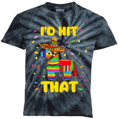 Id Hit That Pinata Pinata Costume Cinco De Mayo Party Kids Tie-Dye T-Shirt