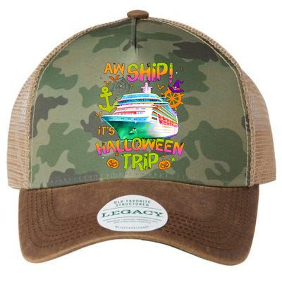 Its Halloween Trip Family Cruise Matching Team Legacy Tie Dye Trucker Hat