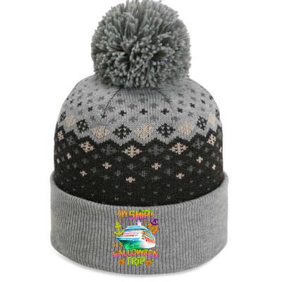 Its Halloween Trip Family Cruise Matching Team The Baniff Cuffed Pom Beanie