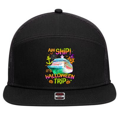 Its Halloween Trip Family Cruise Matching Team 7 Panel Mesh Trucker Snapback Hat