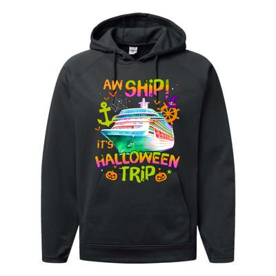 Its Halloween Trip Family Cruise Matching Team Performance Fleece Hoodie