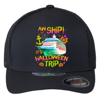 Its Halloween Trip Family Cruise Matching Team Flexfit Unipanel Trucker Cap