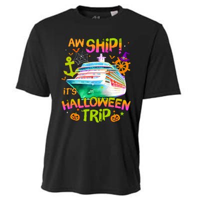 Its Halloween Trip Family Cruise Matching Team Cooling Performance Crew T-Shirt