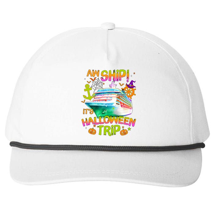 Its Halloween Trip Family Cruise Matching Team Snapback Five-Panel Rope Hat