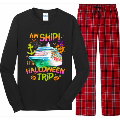 Its Halloween Trip Family Cruise Matching Team Long Sleeve Pajama Set