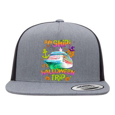 Its Halloween Trip Family Cruise Matching Team Flat Bill Trucker Hat