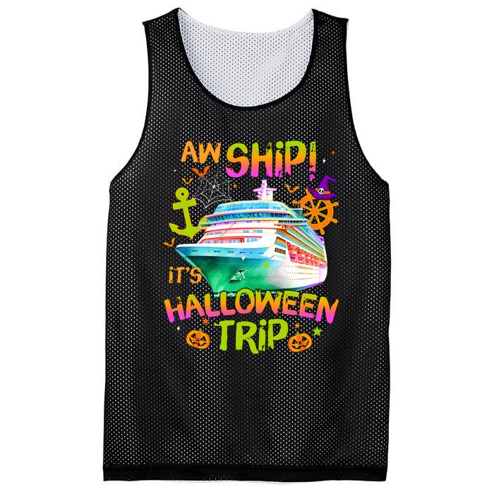 Its Halloween Trip Family Cruise Matching Team Mesh Reversible Basketball Jersey Tank