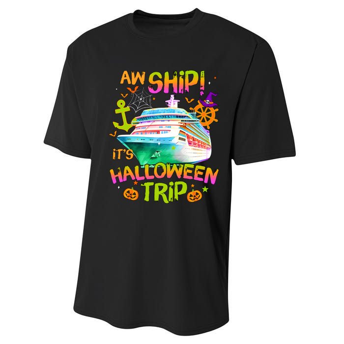 Its Halloween Trip Family Cruise Matching Team Performance Sprint T-Shirt