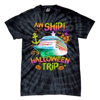 Its Halloween Trip Family Cruise Matching Team Tie-Dye T-Shirt