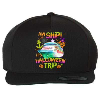 Its Halloween Trip Family Cruise Matching Team Wool Snapback Cap